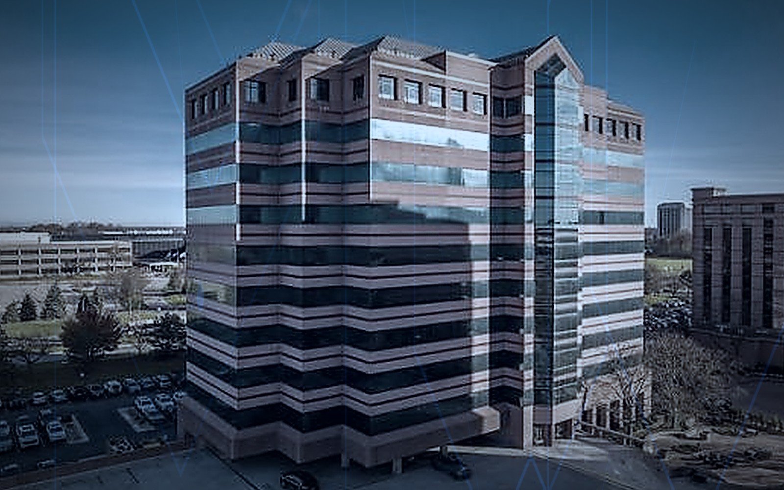 Parklane Towers in Dearborn, Michigan — the office building housing Visionaray Solutions headquarters